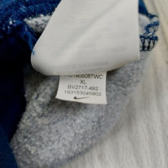 Nike Hooded Sweatshirt Hoodie Spell Out Center Swoosh Youth XL Womens Small Blue - Picture 6 of 7